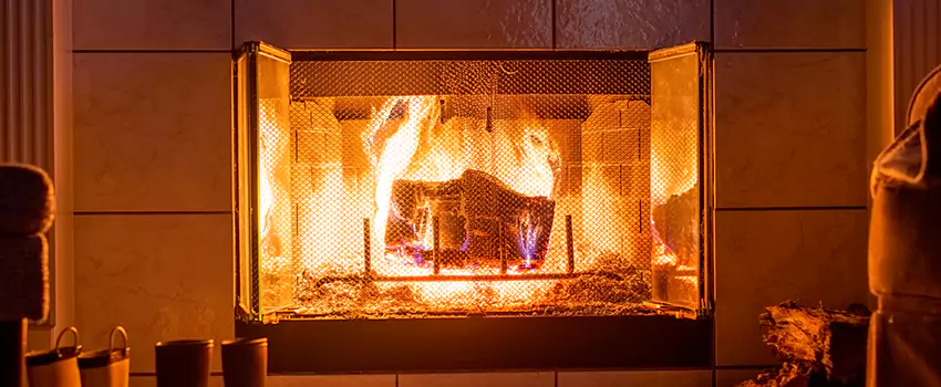 Mendota Hearth Landscape Fireplace Installation in Bay City, Texas